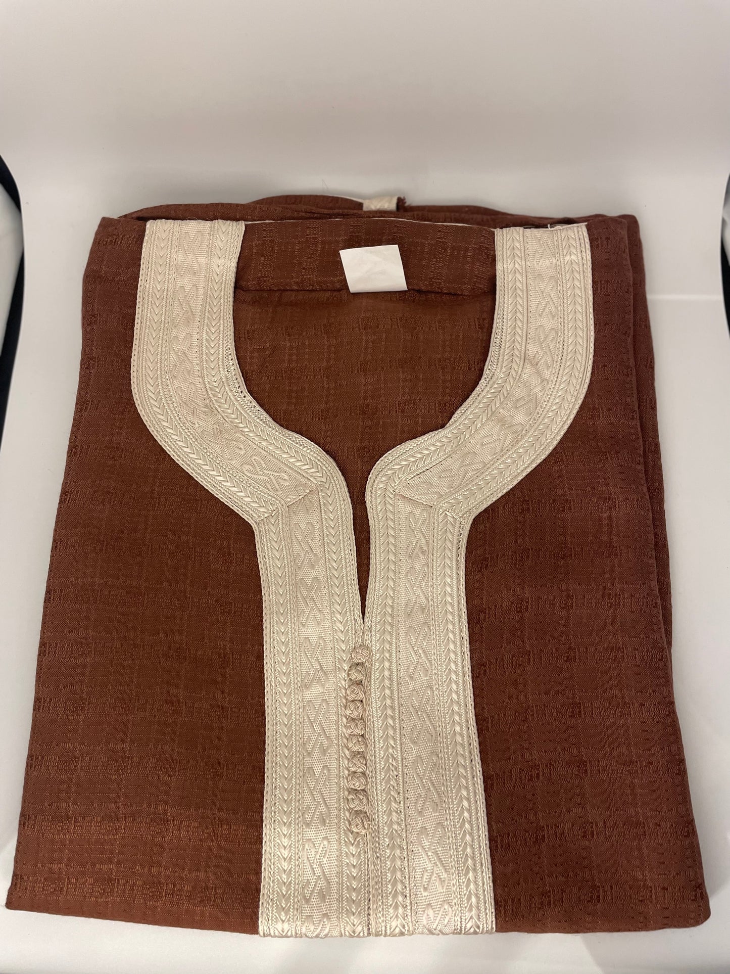 Forest brown moroccan thobe
