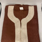 Forest brown moroccan thobe