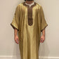 Golden brown moroccan thobe